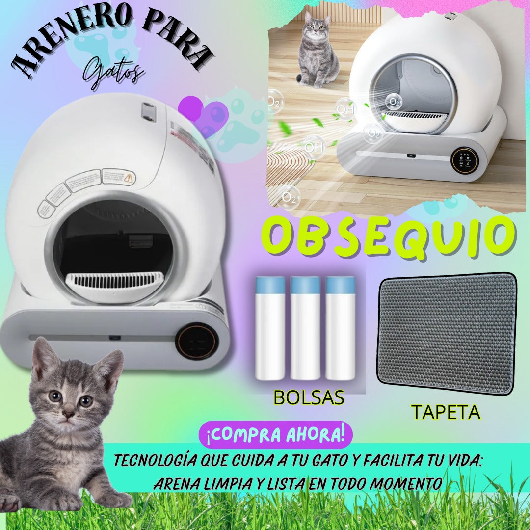 ARENERO PARA GATOS INTELIGENTE® 🐾😻