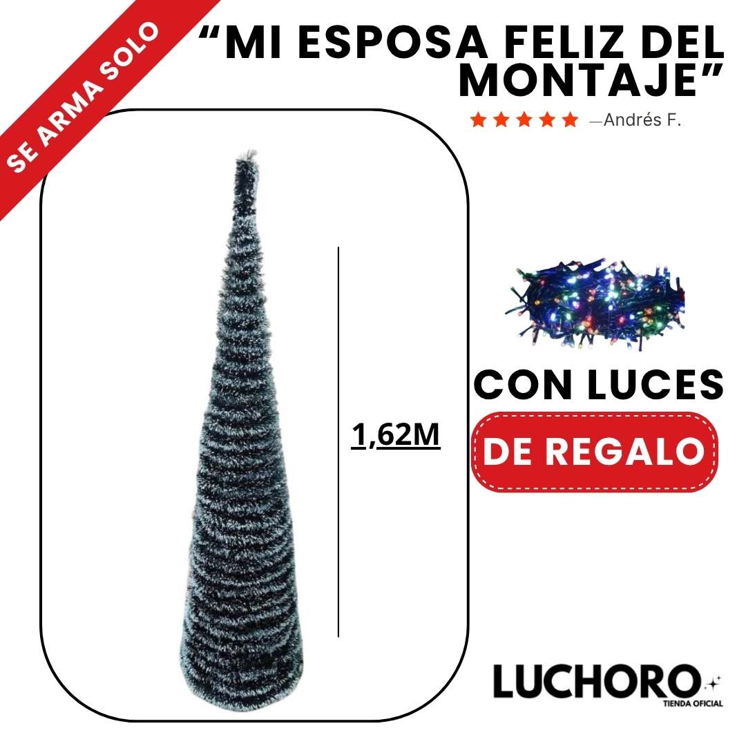 🎄 El Árbol de Navidad que se arma solo – con luces de regalo ✨