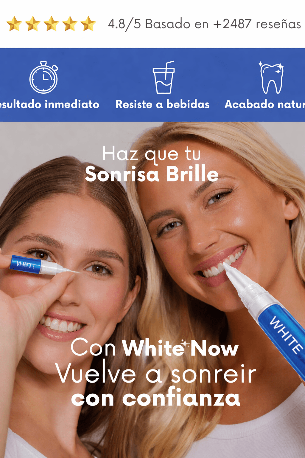 Blanqueador dental instantáneo™ - 🔥 El secreto para una sonrisa más limpia y atractiva