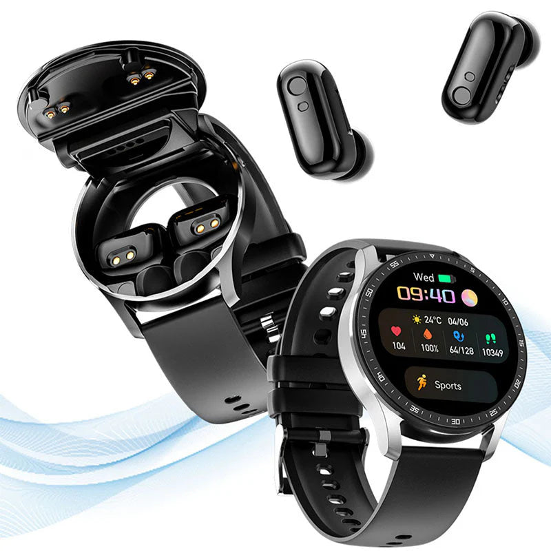 SmartwatchBuds - Reloj inteligente 2 en 1 con auriculares integrados ⌚