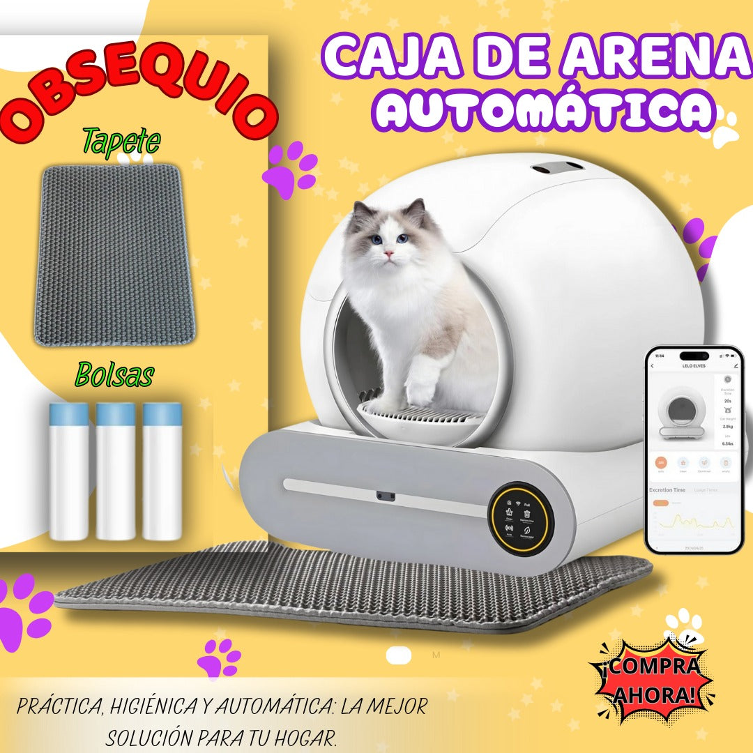ARENERO PARA GATOS INTELIGENTE® 🐾😻