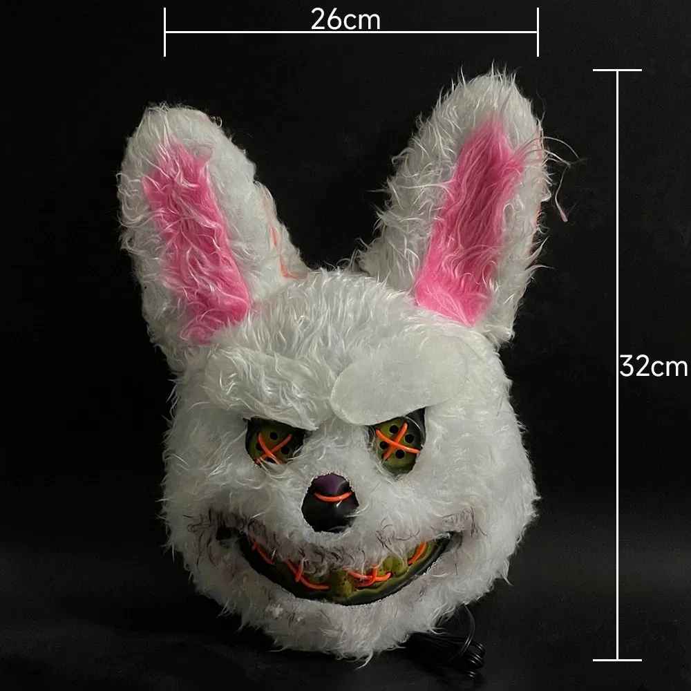 MASCARA CONEJO LUZ LED + PILAS 🐰