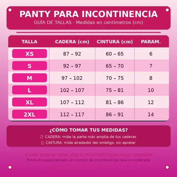 Panty DignityCare® Ultra-absorbente con control de abdomen