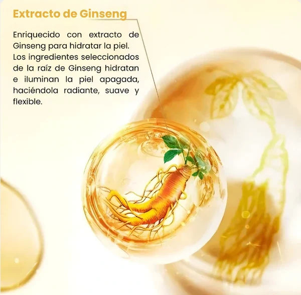 Sérum Facial Día & Noche con Ginseng – Hidratación, Energía y Luminosidad Natural 🌿✨