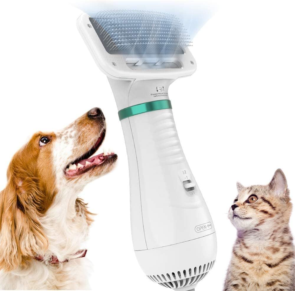 🐶 NUEVO SECADOR Y PEINADOR 2 EN 1 PARA MASCOTAS  + REGALO🎁: Cepillo Removedor de Pelo Profesional 🐾✨