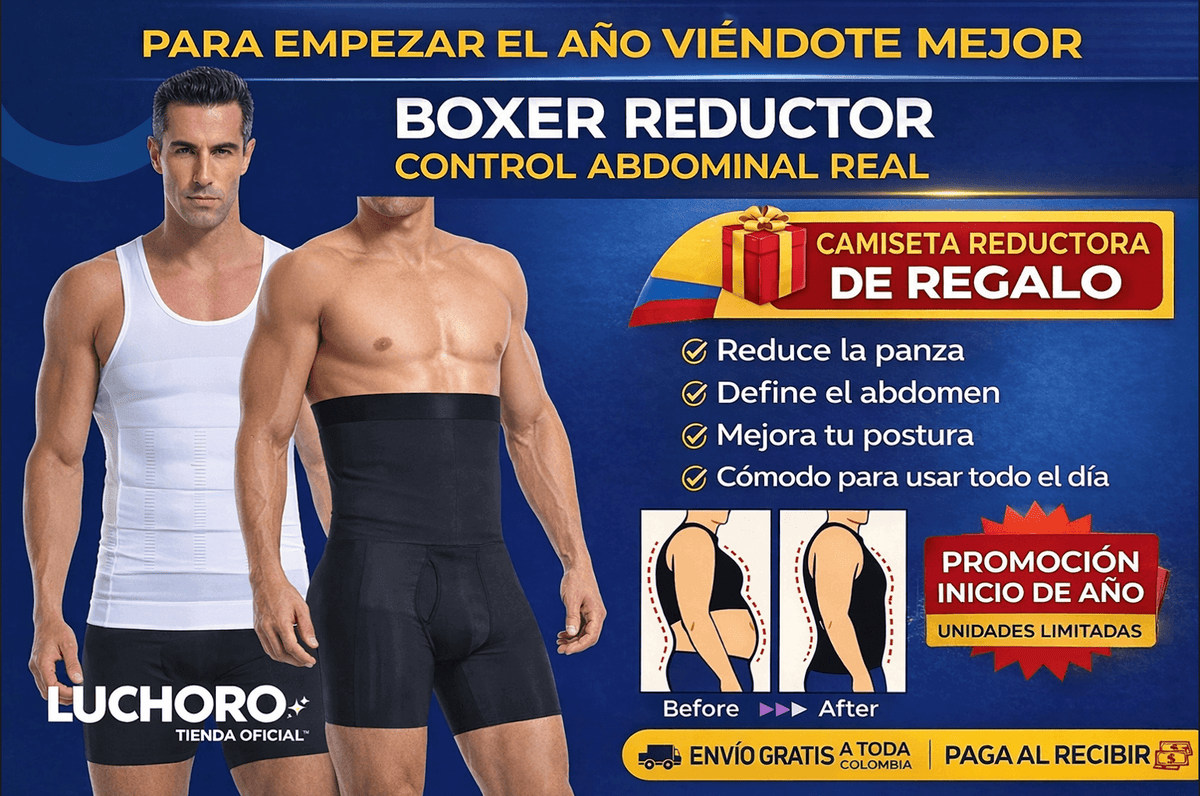 COMBO PREMIUM REDUCTOR®👉 Luce más firme y seguro con nuestro Boxer de Compresión Abdominal + Camiseta GRATIS