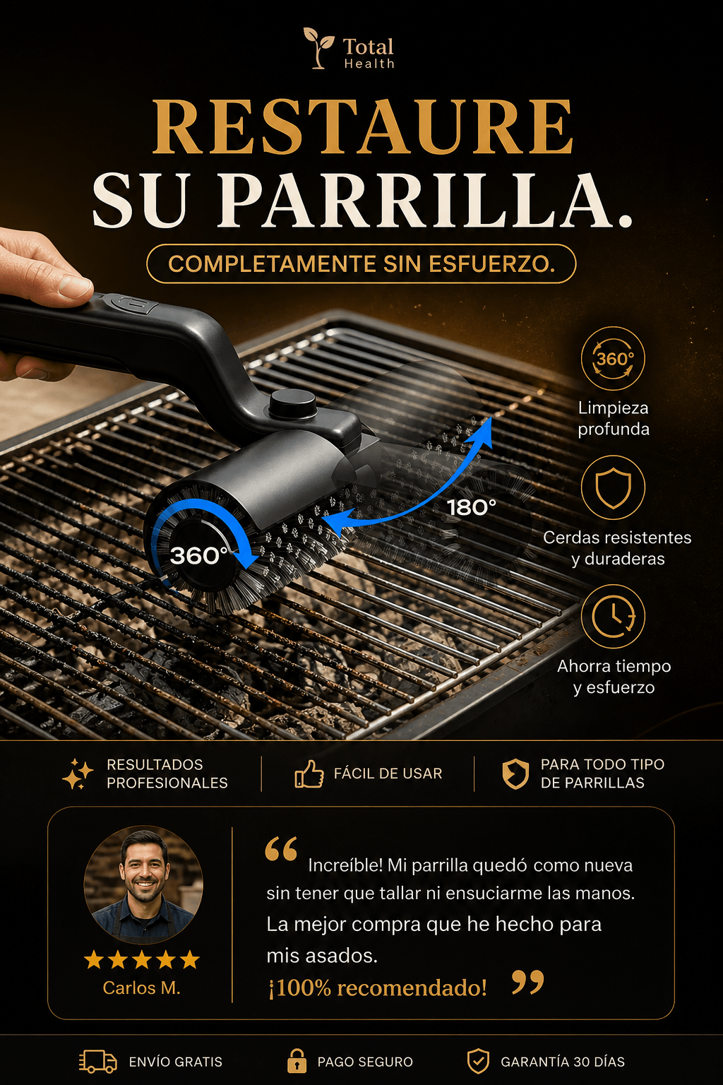 Restaure su parrilla. Completamente sin esfuerzo.