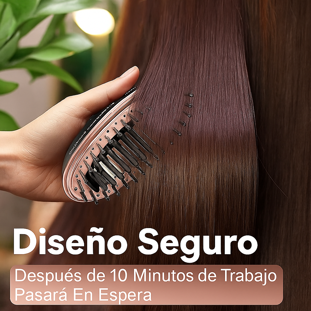 Mini Cepillo Alisadora Portátil 2 en 1 – Cabello Perfecto Donde Estés💎