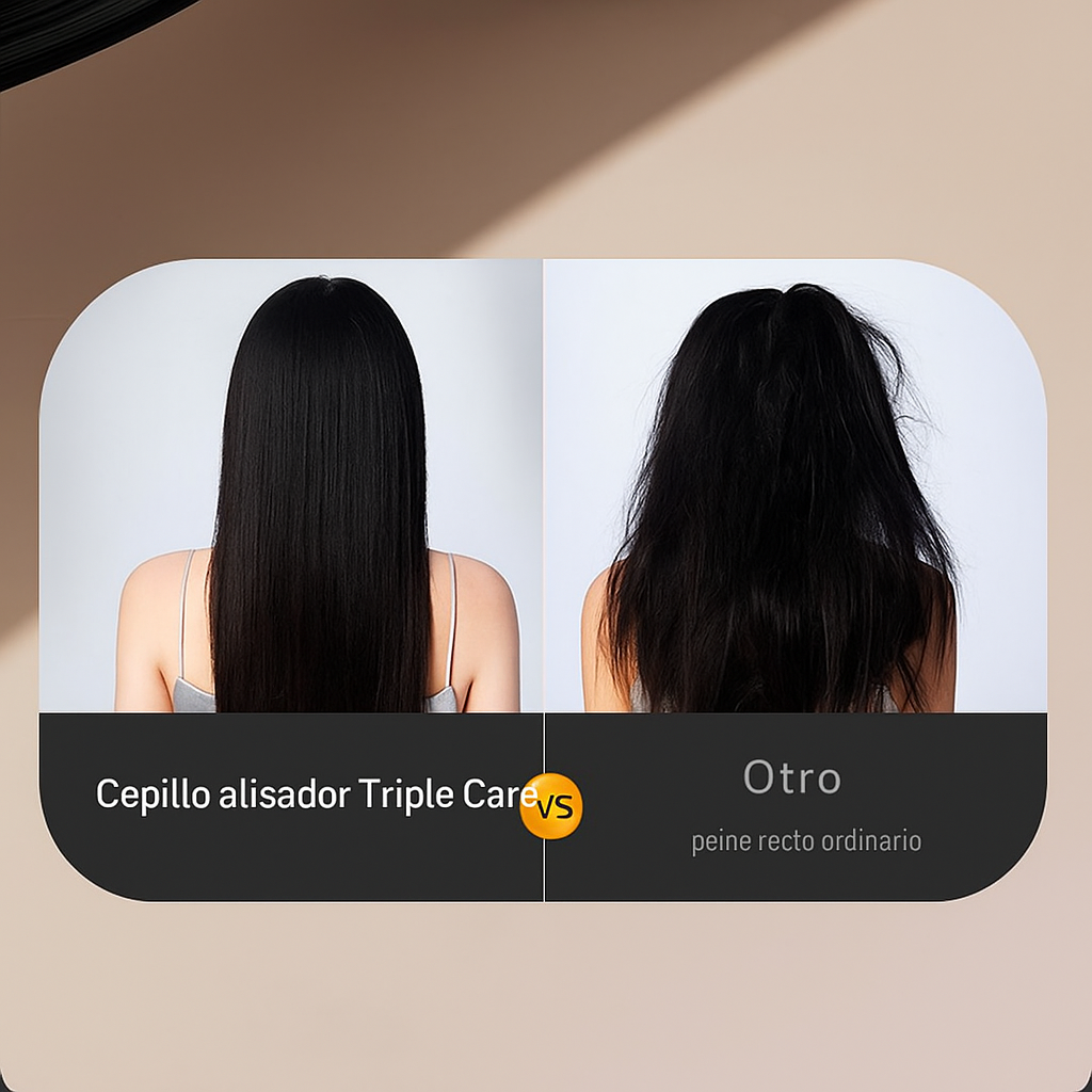 Mini Cepillo Alisadora Portátil 2 en 1 – Cabello Perfecto Donde Estés💎
