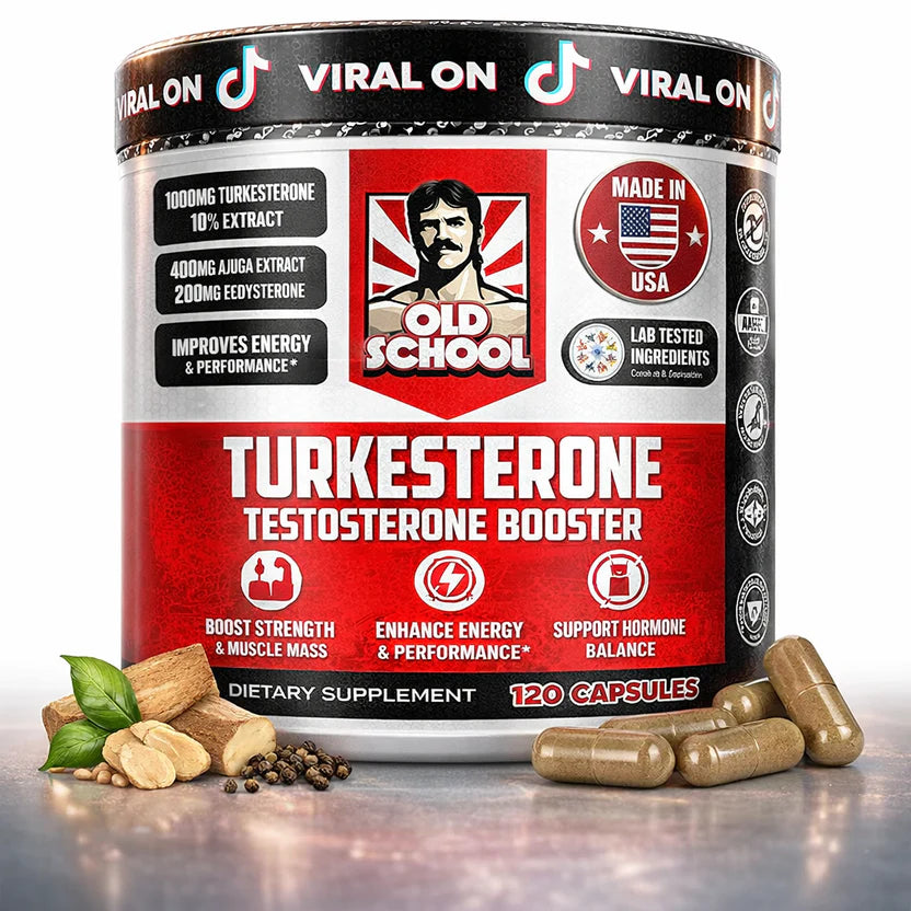Turkesterone Testosterone Booster - 🔥 Más Energía. Más Fuerza. Más Rendimiento Natural