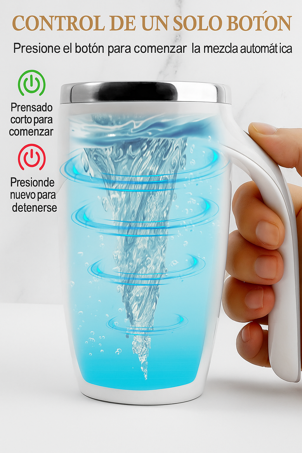 “Coffee Twist” — La taza que mezcla tu café con solo presionar un botón ☕✨