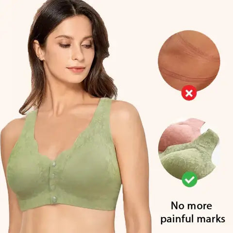 2x1 BRASIER DE BOTONES FRONTALES ELEGANCE® - 🌸El brasier que se siente como no llevar nada… pero con soporte real