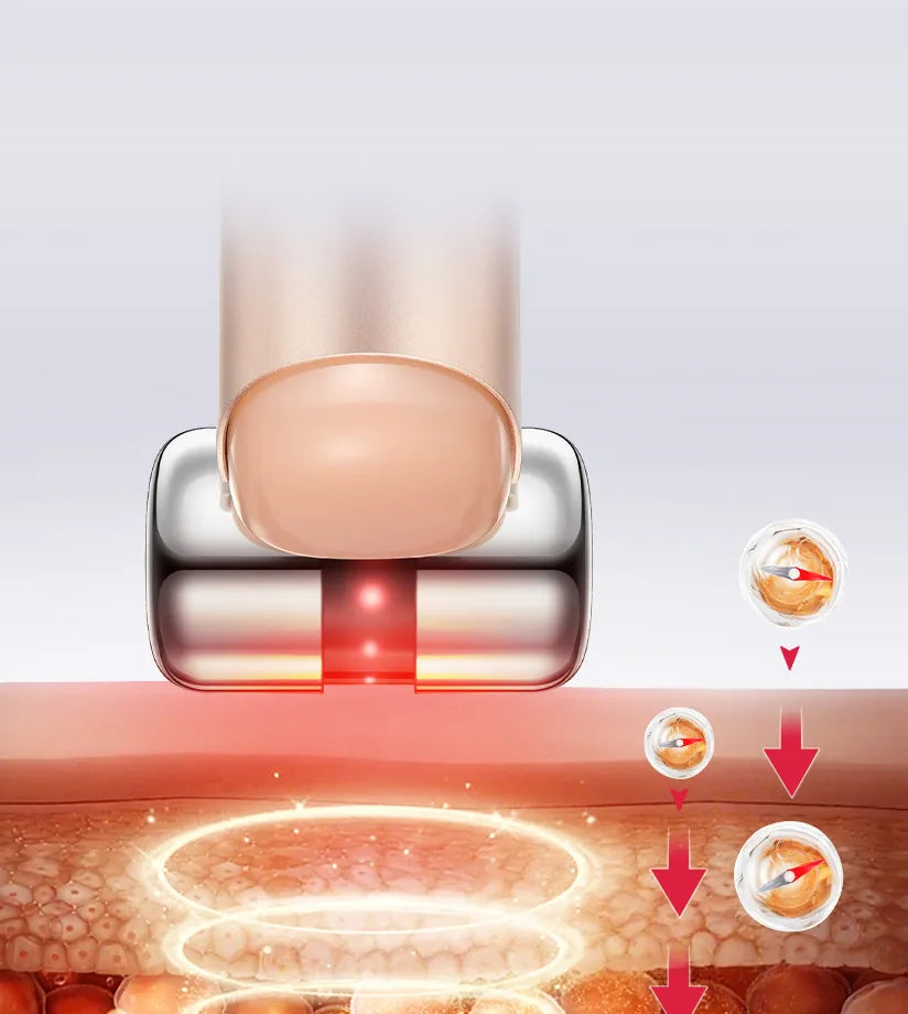 HydraGlow Booster®: Tecnología de luz roja + microcorriente para una piel visiblemente más luminosa