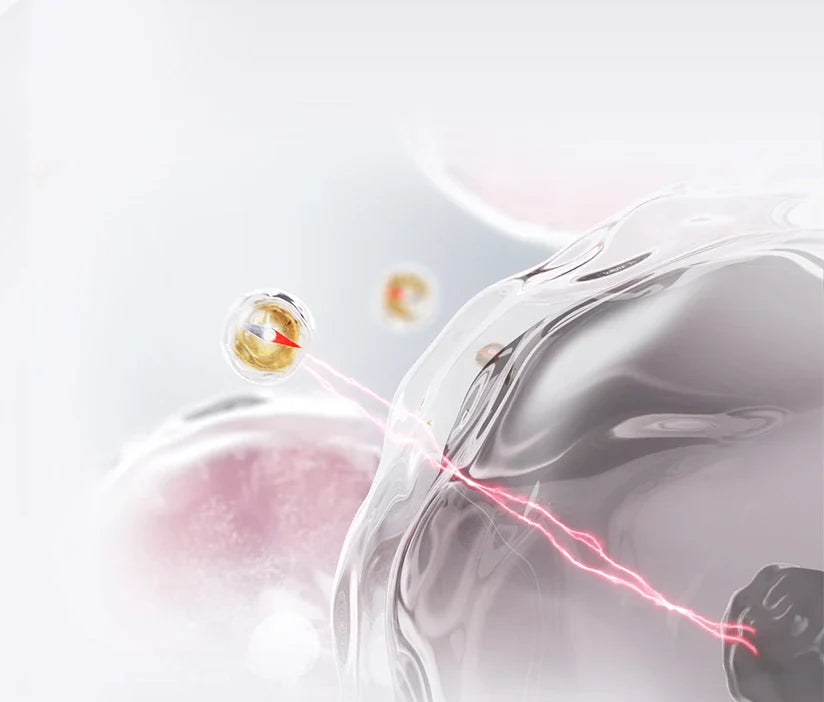 HydraGlow Booster®: Tecnología de luz roja + microcorriente para una piel visiblemente más luminosa