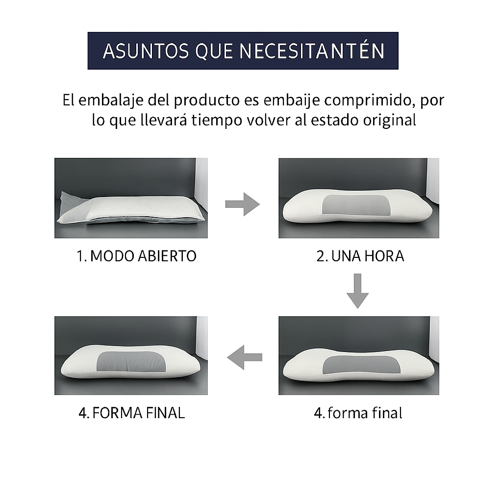 Almohada  Cojín  Cervical  Ergonómico   3D    OFERTA 2x1 LIMITADA 💥