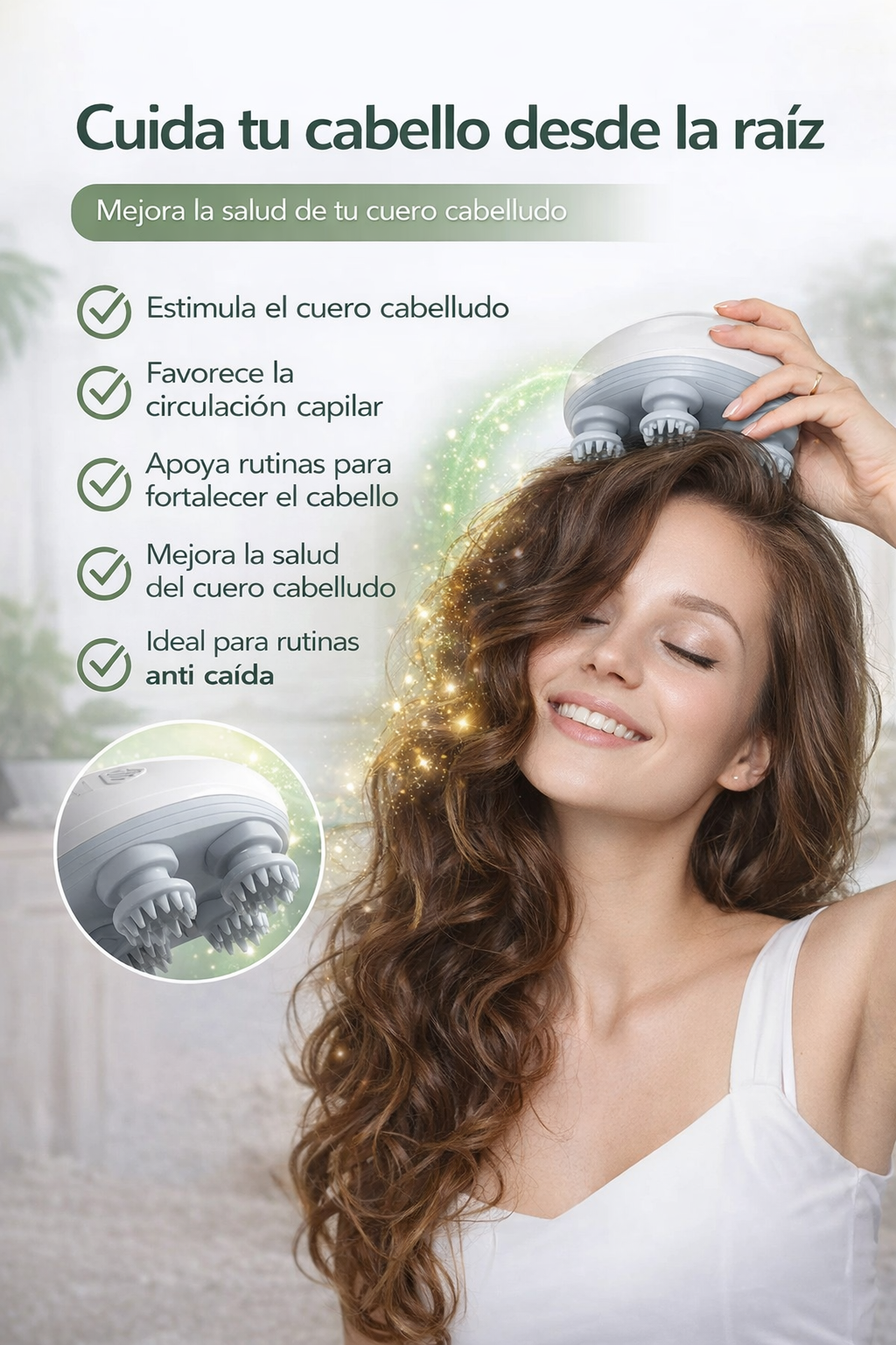 Masajeador Capilar Eléctrico Relajante®