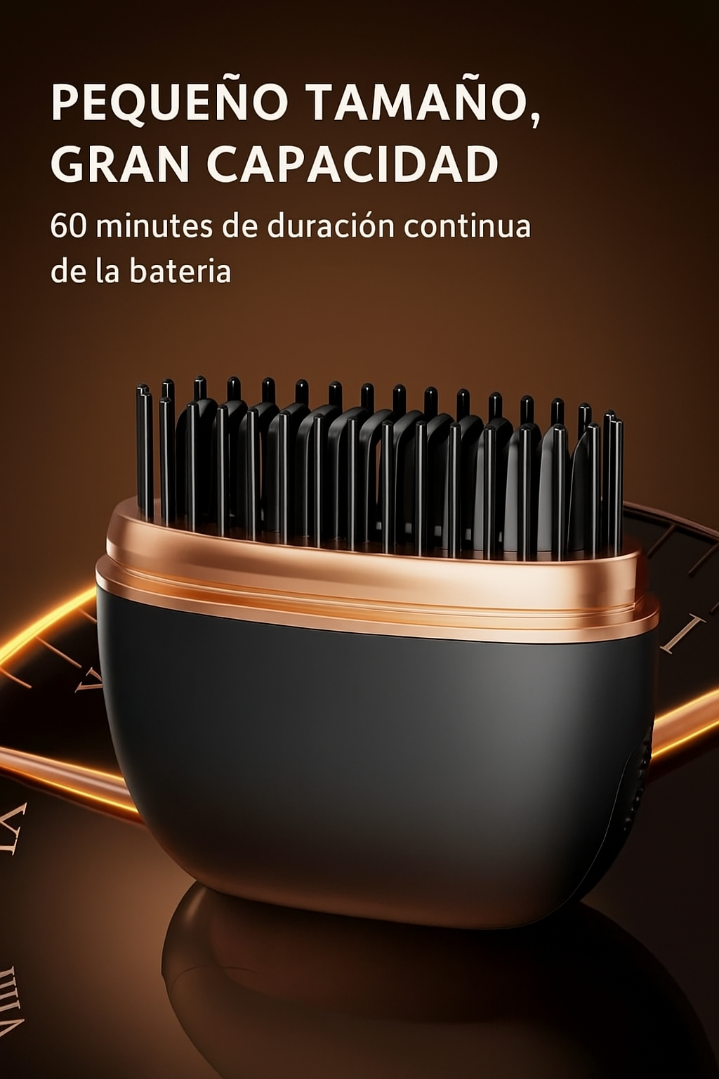 Mini Cepillo Alisadora Portátil 2 en 1 – Cabello Perfecto Donde Estés💎